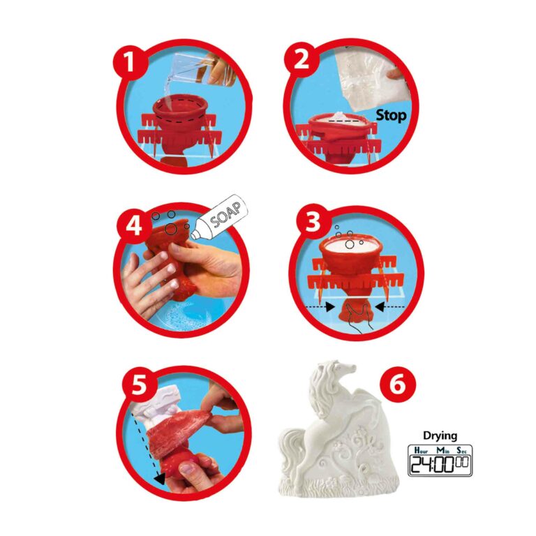 Casting and painting - 3 horses