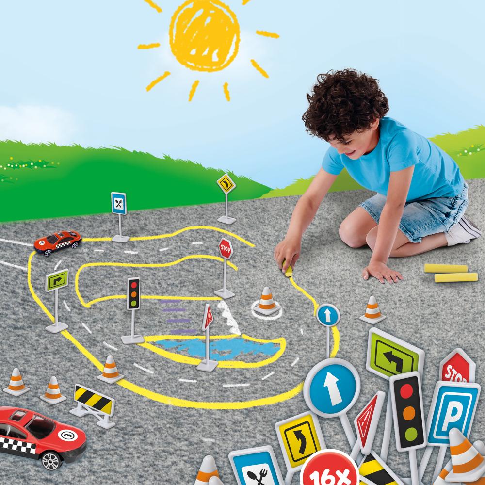 Playground Chalk Traffic