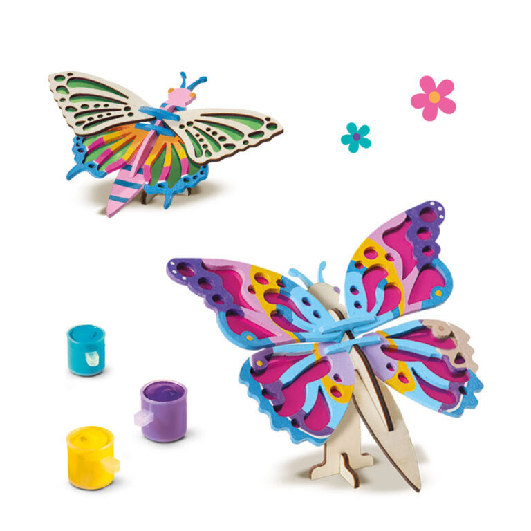 Decorate wooden butterflies - Inspired by nature