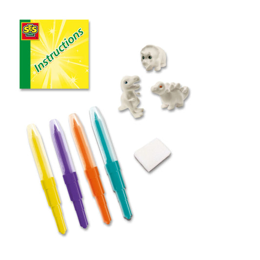 Blow airbrush pens - Dinosaurs 3x