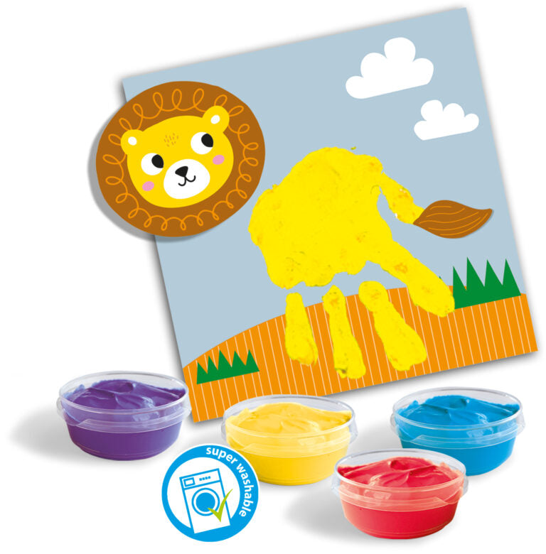 My first - Fingerpaint handprint animals