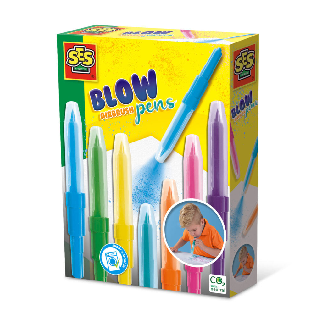 Blow airbrush pens