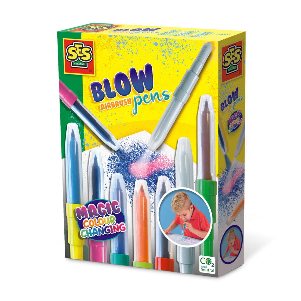 Blow airbrush pens - Magic colour changing
