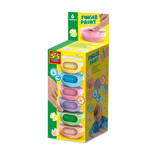 Fingerpaint 6 Pastel Colours x 45 mL