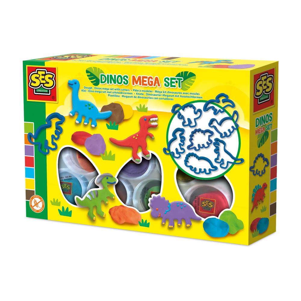 Dough - Dinos Mega Set 7 x 90 g With Cutters