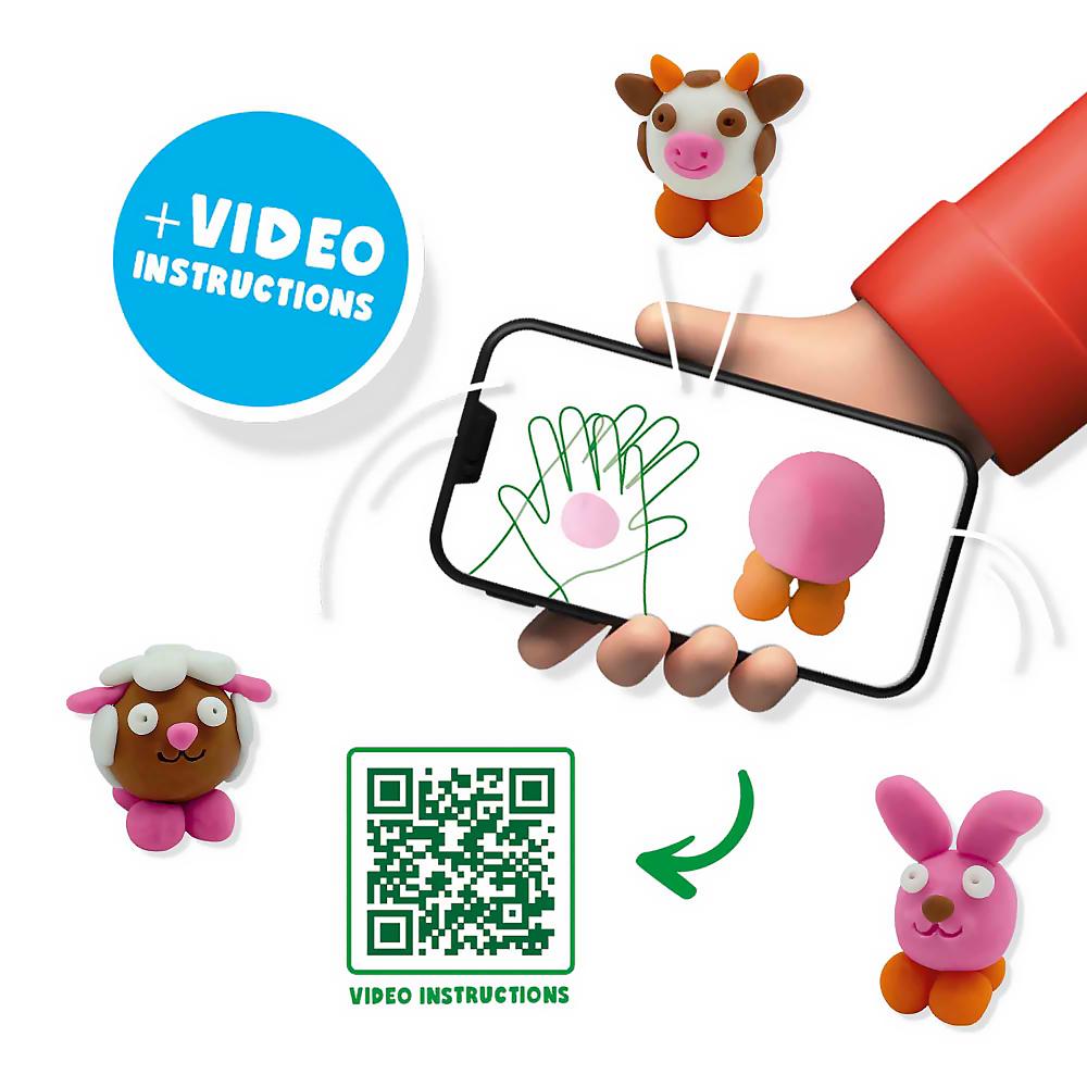 FunDo Dough - Farm Animals 3 x 90 g + 1 x 40 g