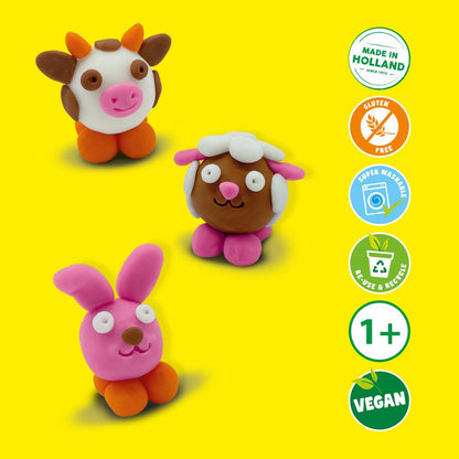 FunDo Dough - Farm Animals 3 x 90 g + 1 x 40 g
