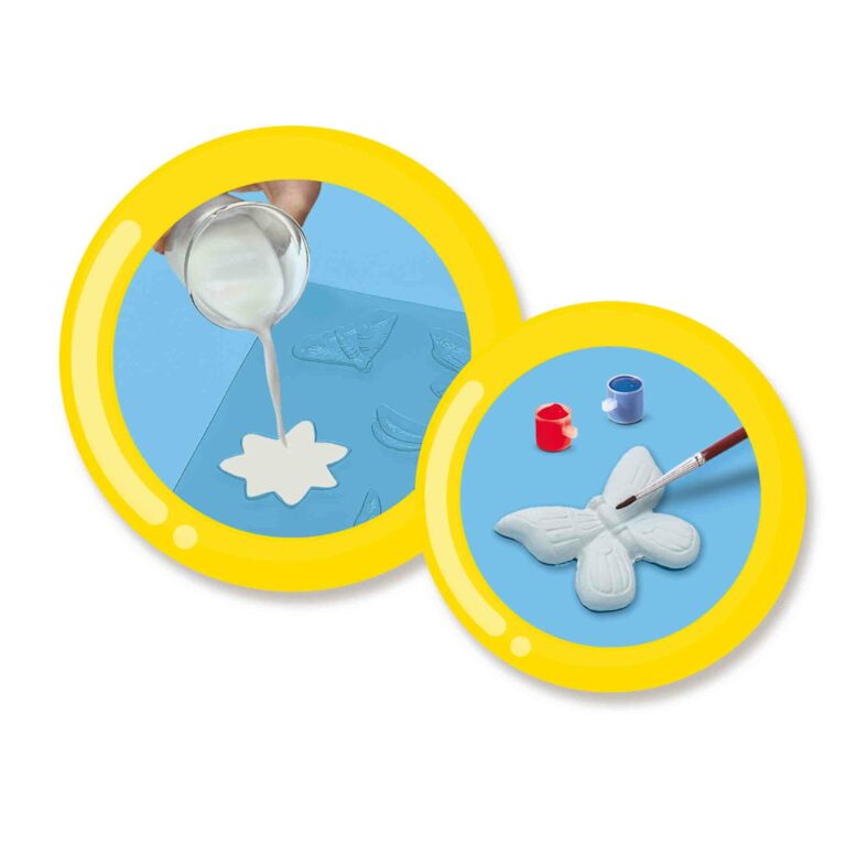 Casting and painting - Butterfly and glitter