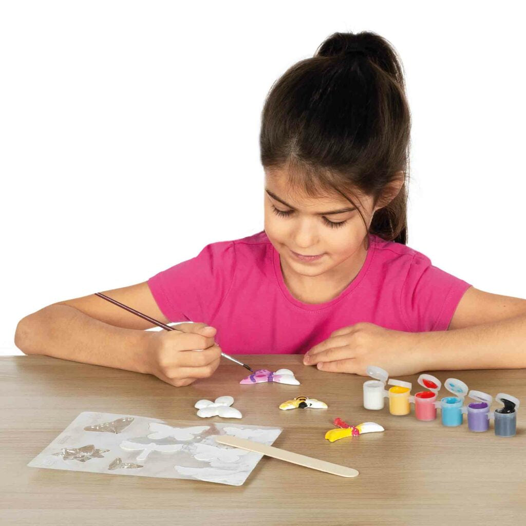 Casting and painting - Butterfly and glitter