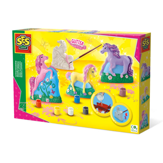 Casting and painting - 3 horses