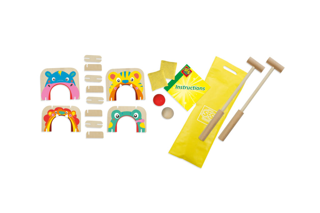 Croquet and bean bag toss