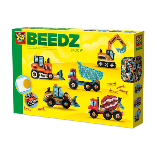 Iron On Beads - Constructions Trucks