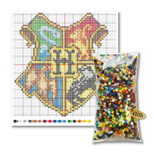 Harry Potter - Iron On Beads Colour Mix Hogwarts Crest