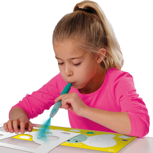 Blow airbrush graffiti