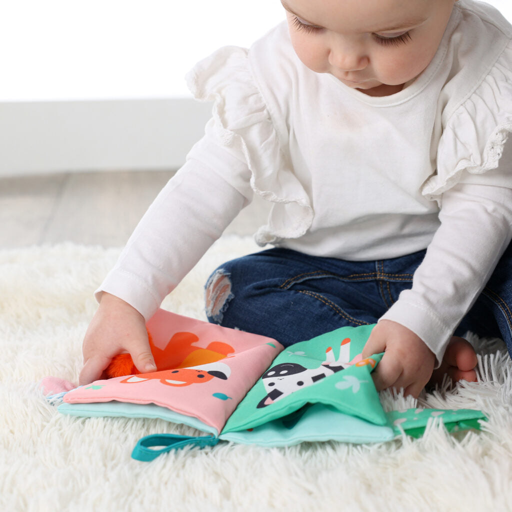 Sensory animal tails cloth book