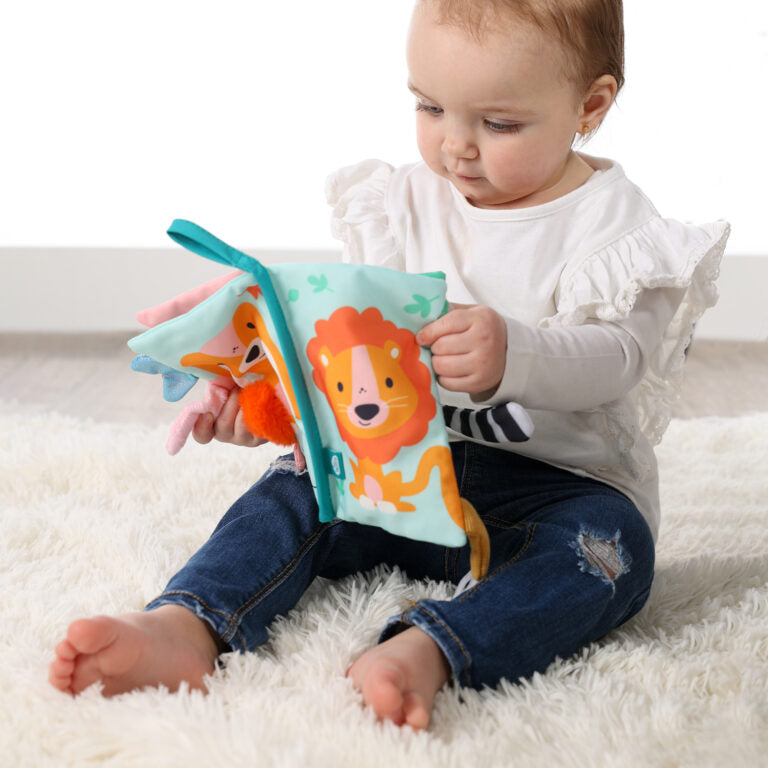 Sensory animal tails cloth book