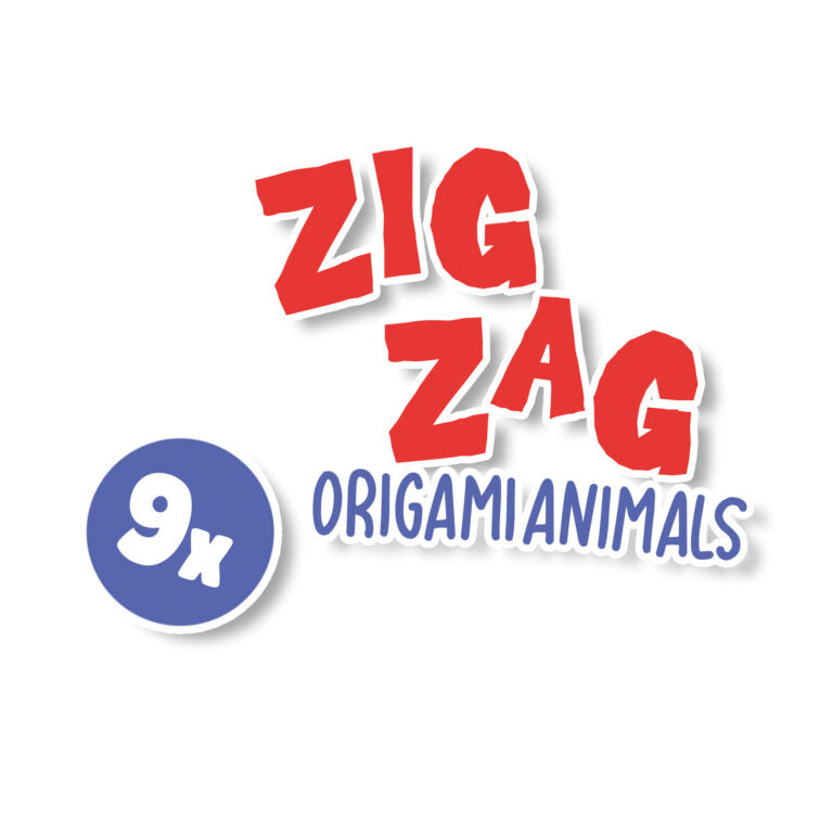 Zig zag origami animals