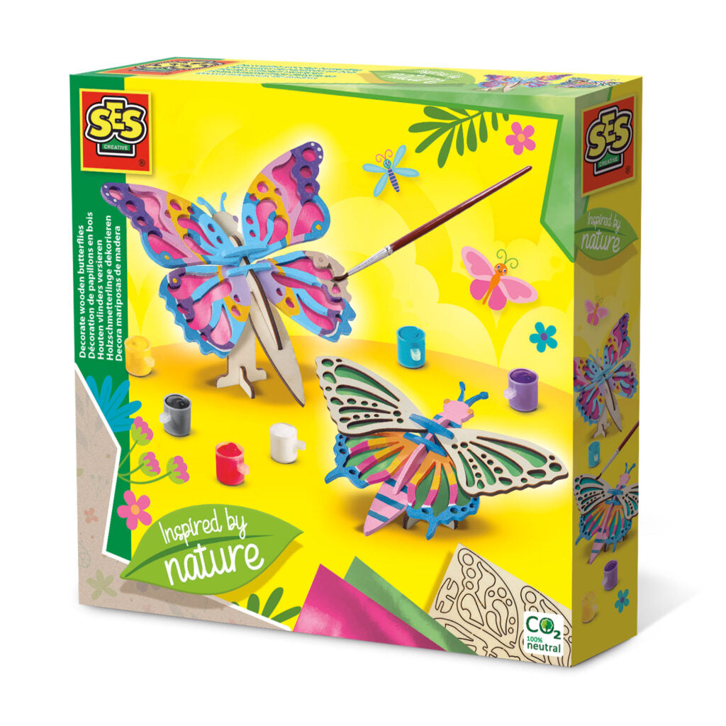 Decorate wooden butterflies - Inspired by nature