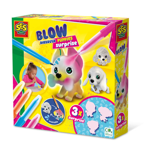 Blow airbrush pens - Puppies surprise 3x