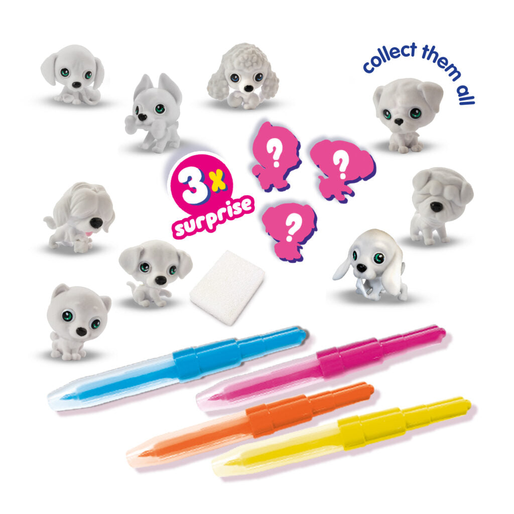 Blow airbrush pens - Puppies surprise 3x