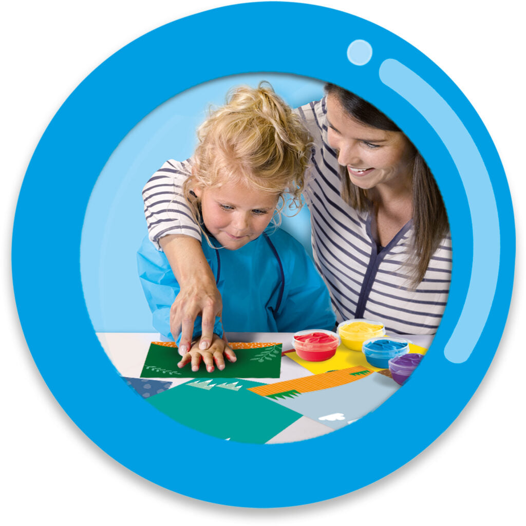 My first - Fingerpaint handprint animals