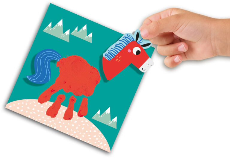 My first - Fingerpaint handprint animals