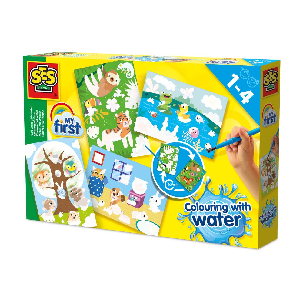 Colouring With Water - Hidden Animals