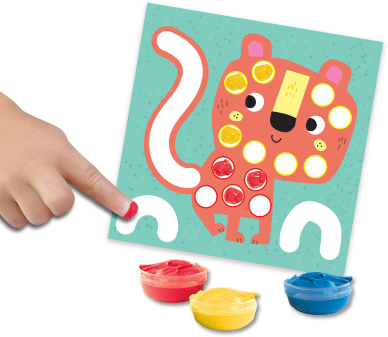 My first - 3 in 1 Fingerpainting, colouring and sticking sha
