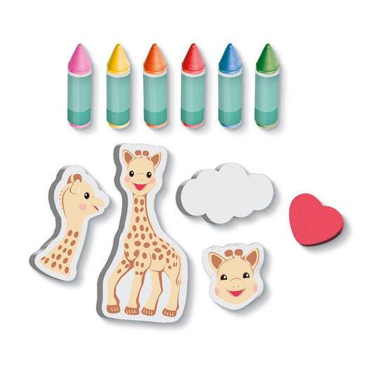Sophie La Girafe - Bath Crayons With Shapes