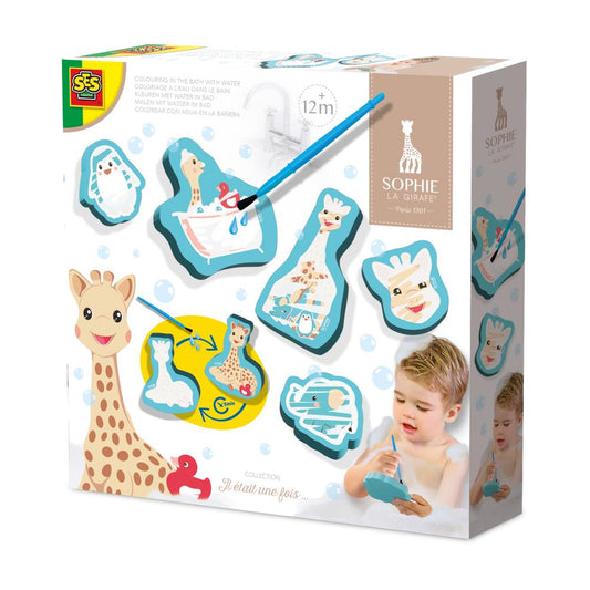 Sophie La Girafe - Colouring In The Bath With Water