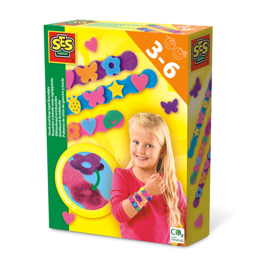 Hook and loop tape bracelets