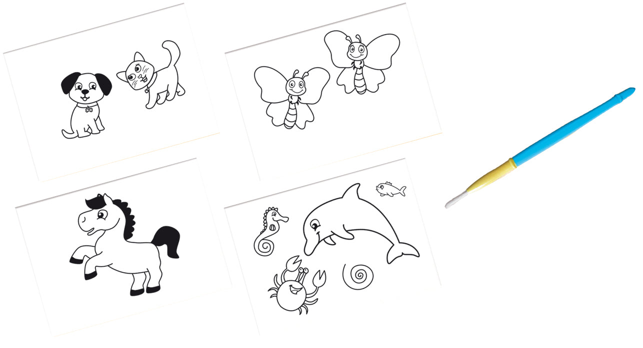 My first - Colouring with water