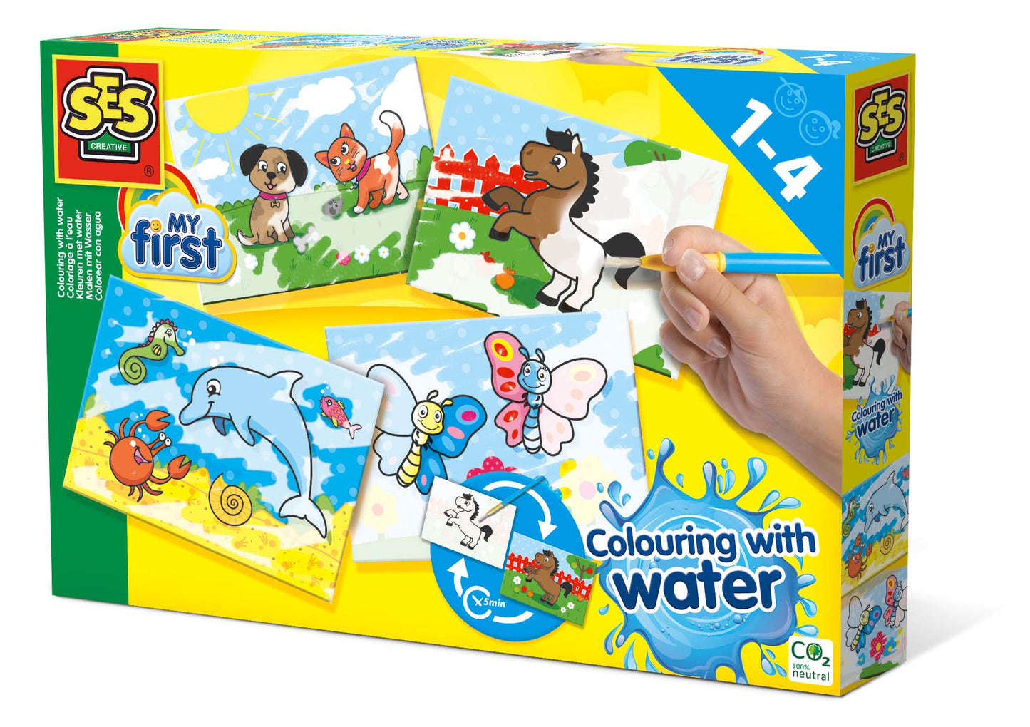 My first - Colouring with water