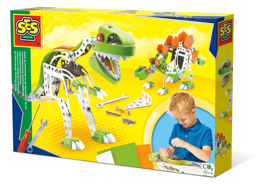 Metal dinosaur construction set