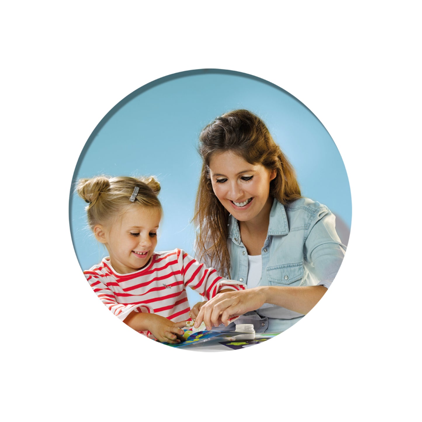 My first - Sticking shapes