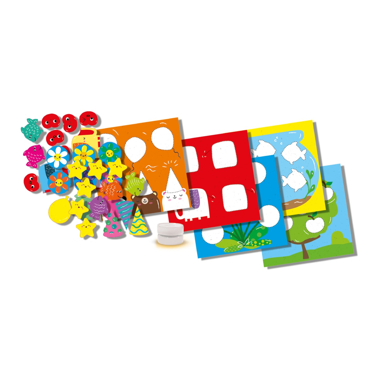 My first - Sticking shapes