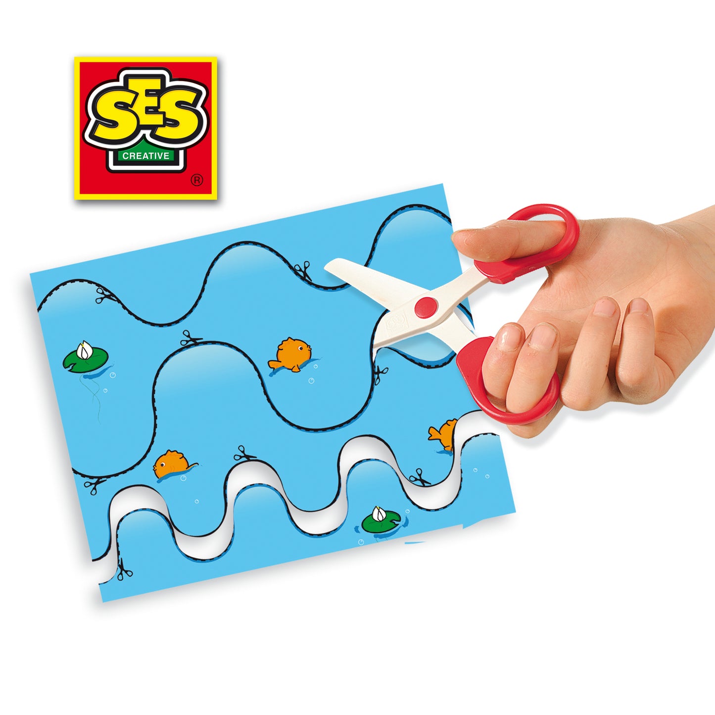 I learn to use scissors